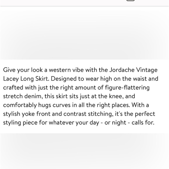 JORDACHE knee length denim skirt sz 31 - Picture 8 of 9